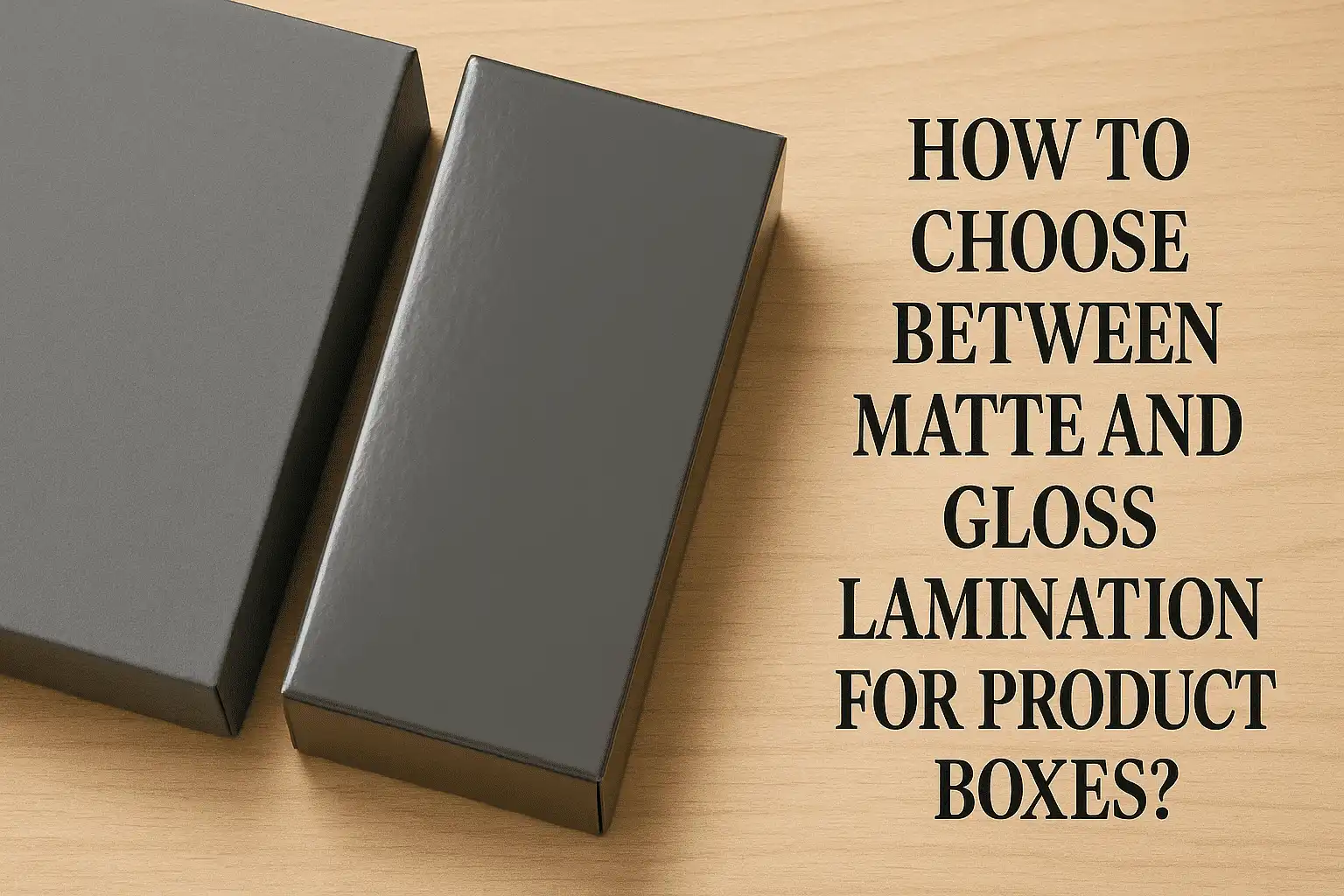 How to choose between matte and gloss lamination for product boxes?